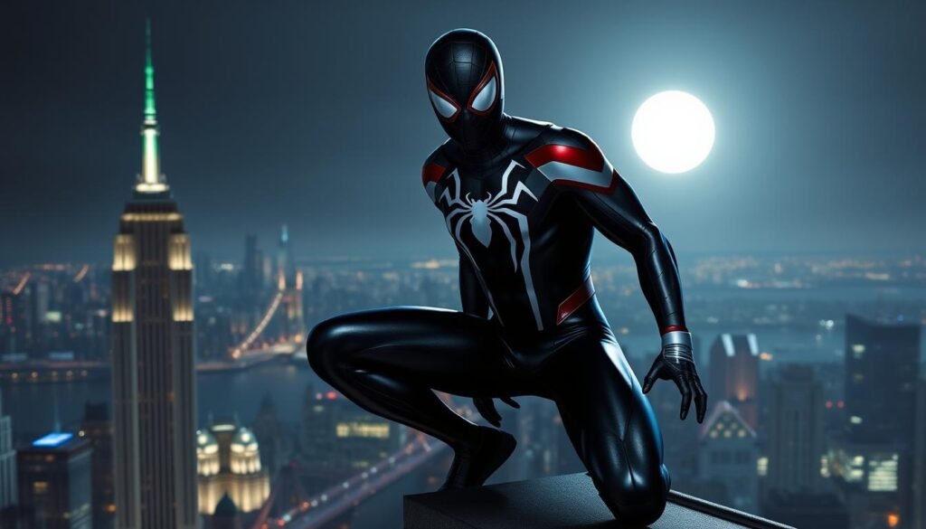 spider-man black suit