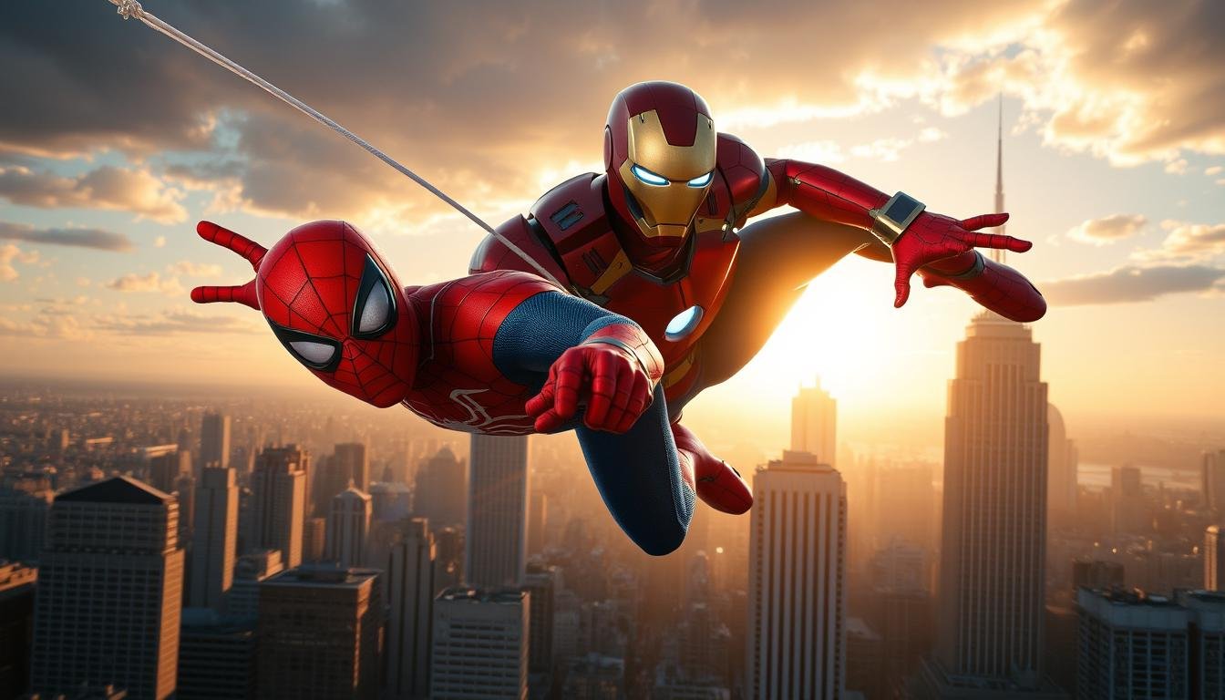 spiderman iron man