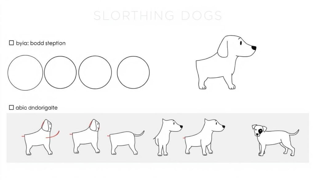 basic shapes for dog sketching