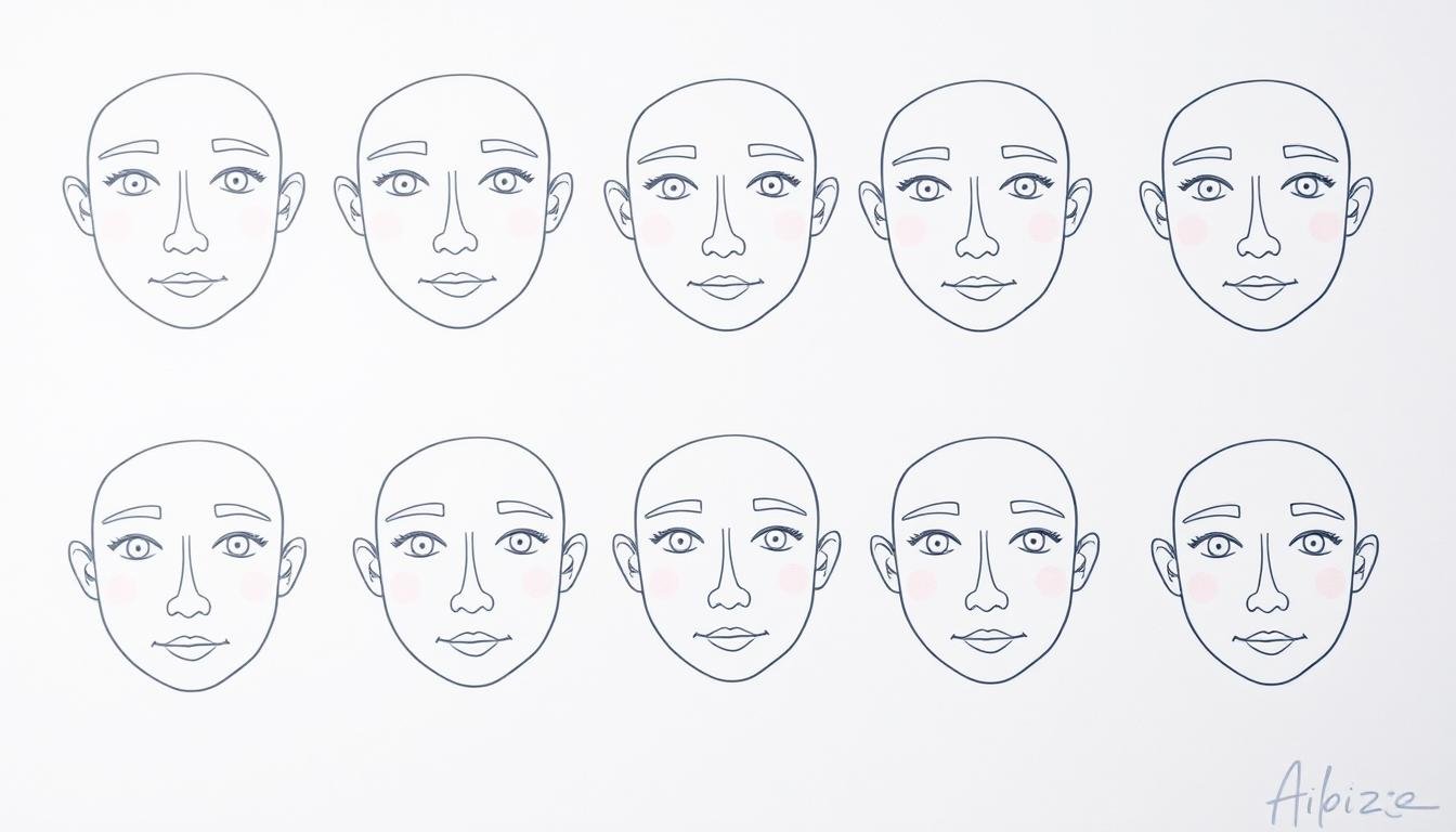 how to draw a face